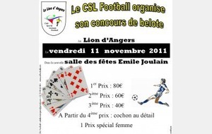 Concours de belote le 11-11-11