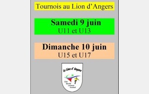 Tournoi des jeunes - 9 et 10 juin à 10h