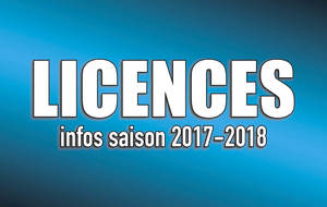 Licence saison 2017-2018