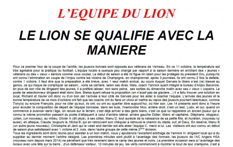 L'équipe du Lion