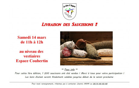 Saucissons changement d'horaire