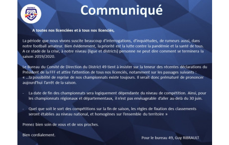 Communiqué District